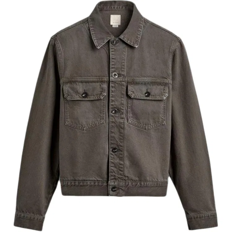 Детское джинсовое пальто с лацканами Gray Green ZARA