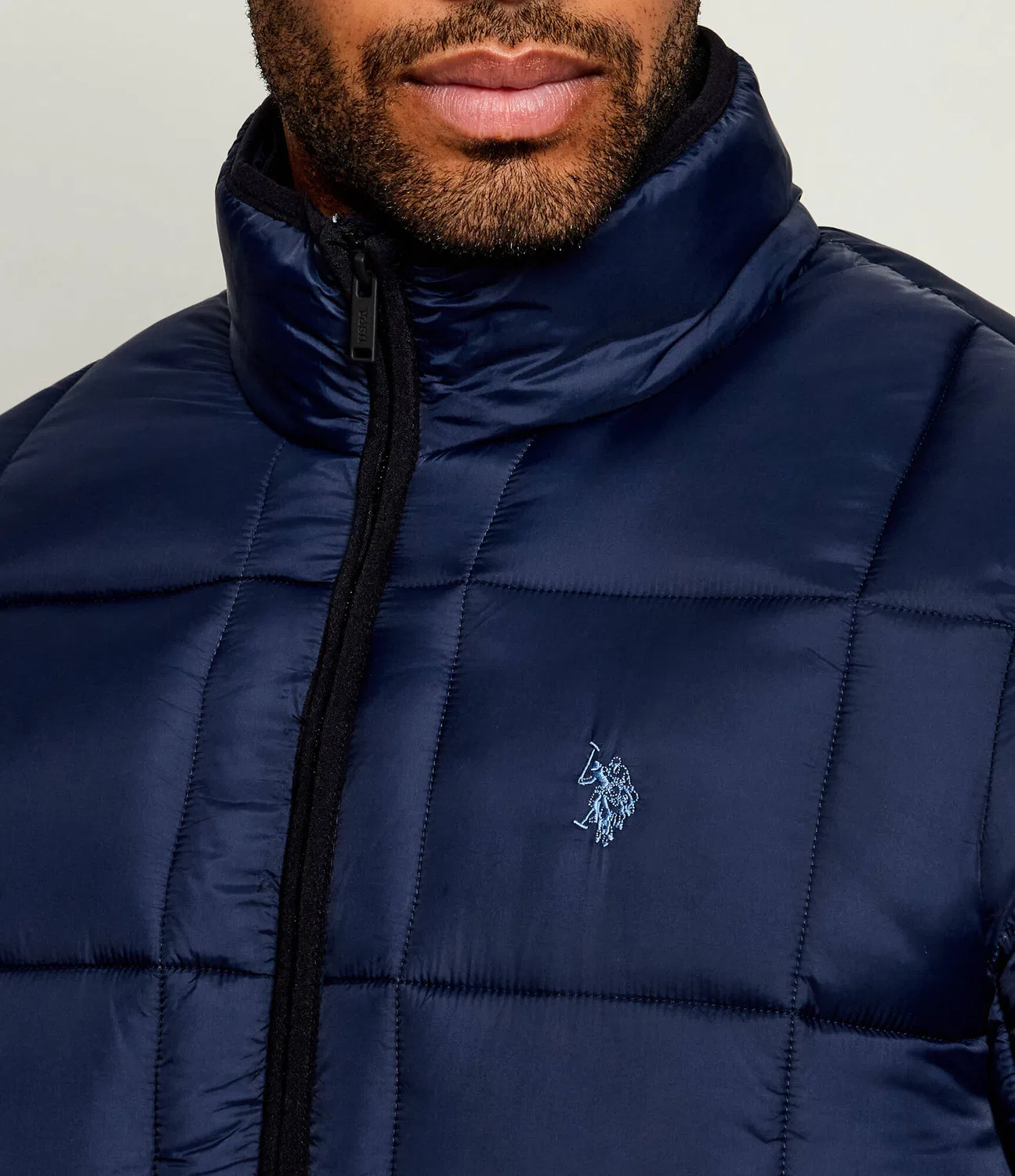Куртка зимняя U.S. Polo Assn., темно-синий — фото 4