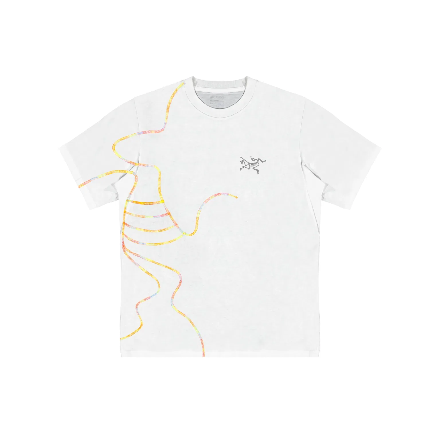 Футболка с круглым вырезом, умеренная посадка, Arcteryx, Ivory White