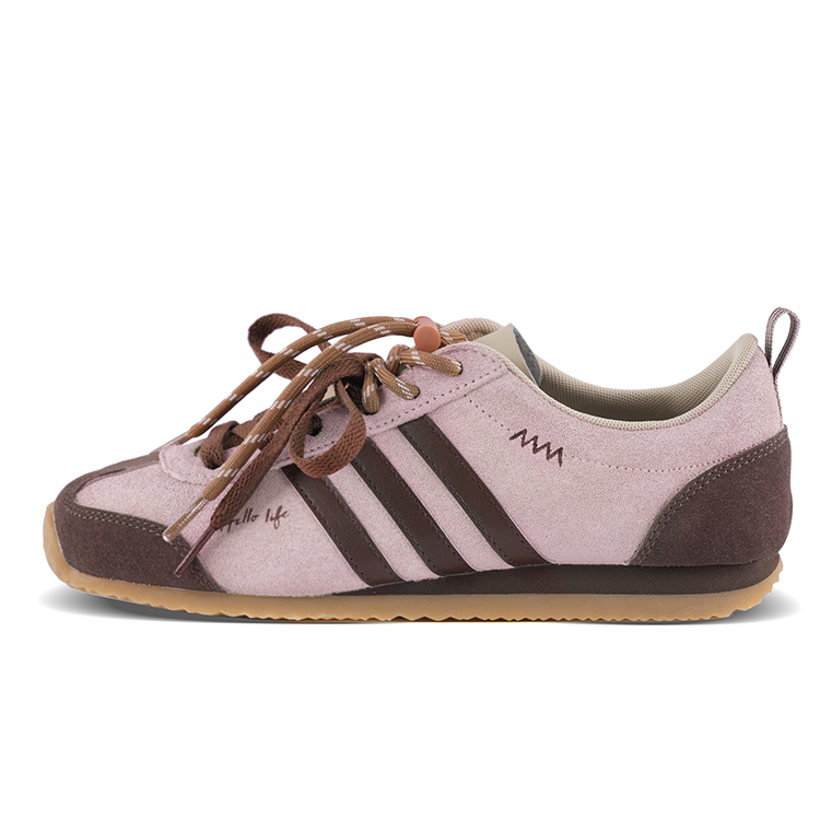 

Adidas VS JOG 2.0 Cushioning, Wear Resistant Low top Casual Shoes Unisex Pink Brown