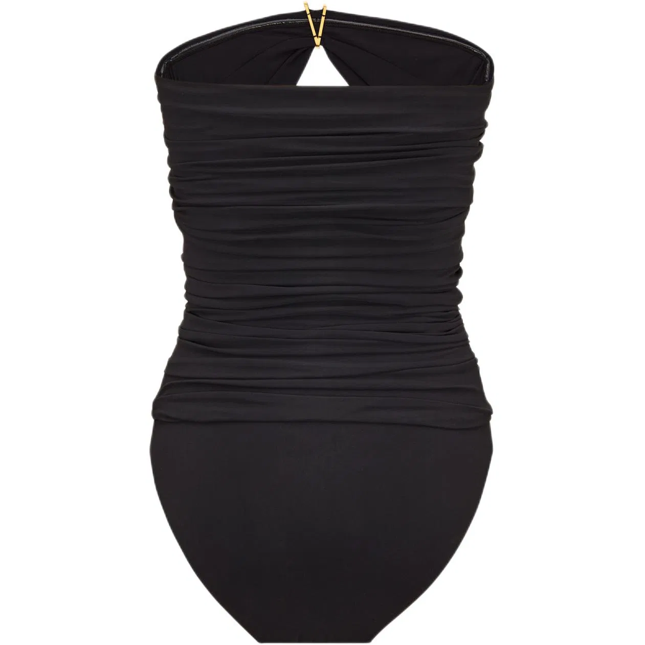 Купальник слитный женский треугольный Moderate Black, SAINT LAURENT — фото 3