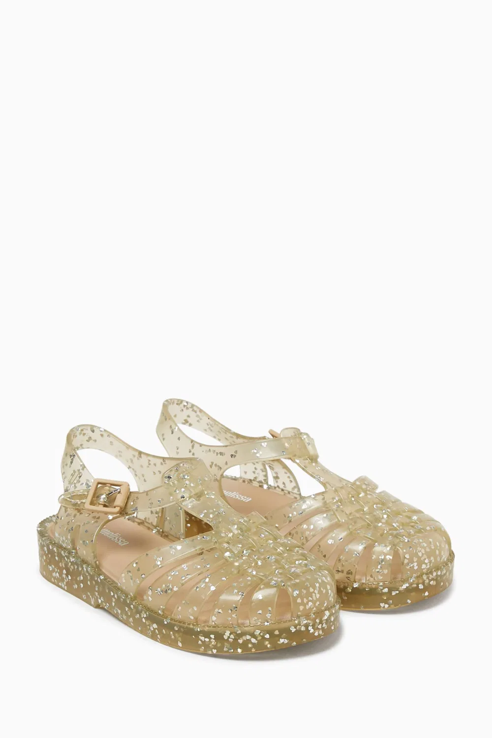 Сандалии блестящие Possession Mini Melissa, зеленый