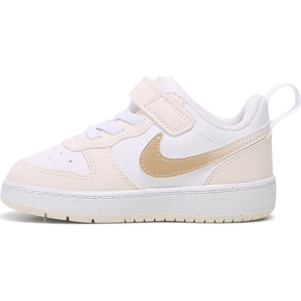 Детские кроссовки Kids' court borough low recraft для малышей Nike, White/Chalk — фото 3