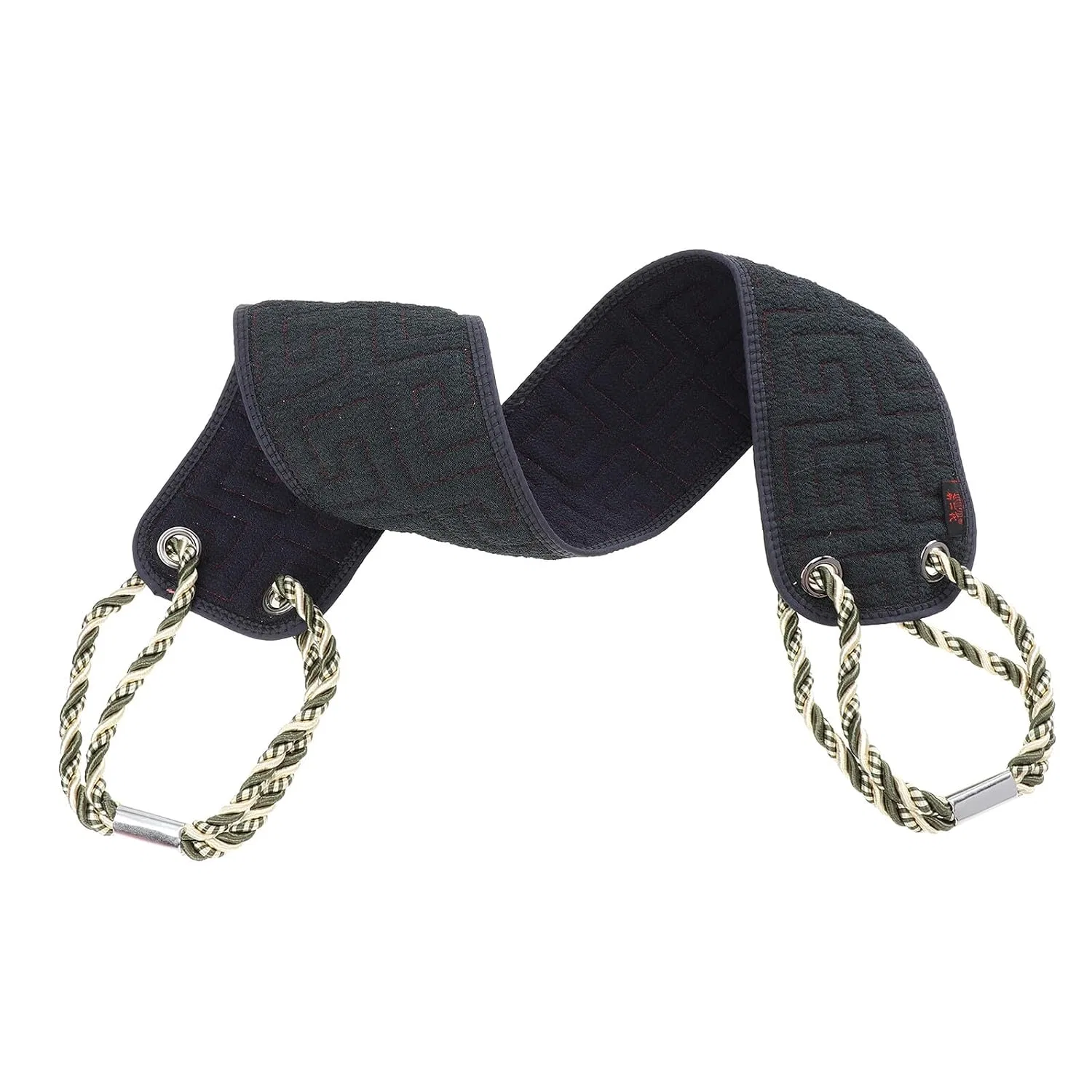 Мочалка для пилинга с ручками HOMOCONO, 108x10.5x0.5 см, Black
