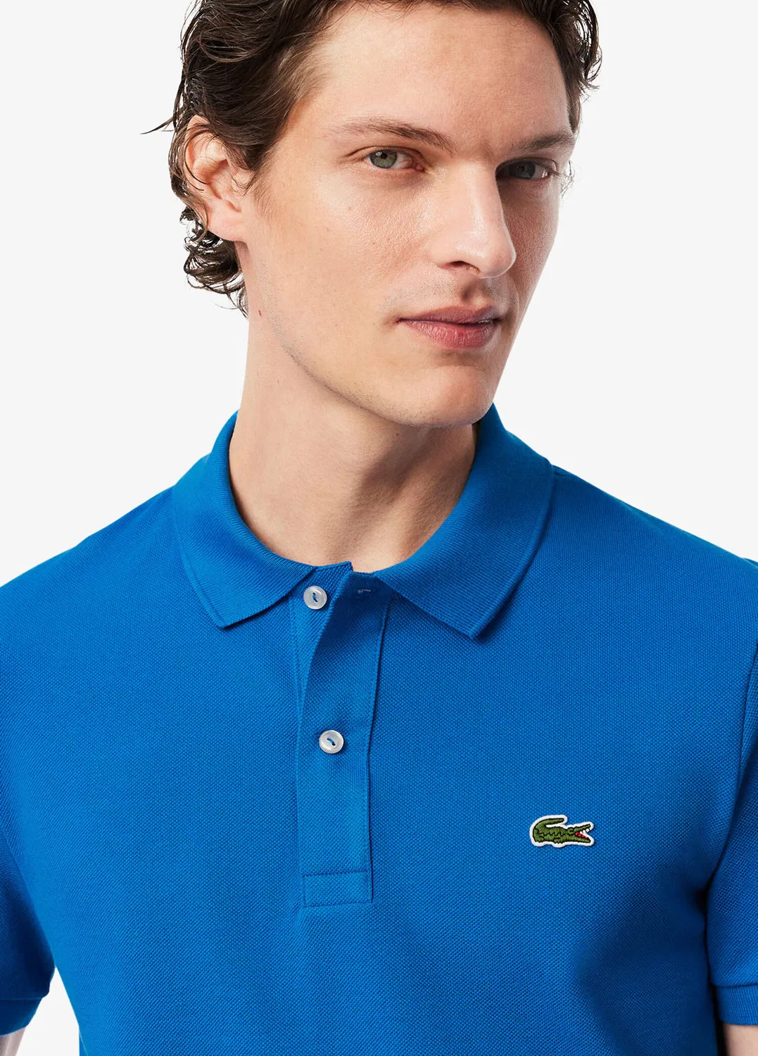 Поло Lacoste L.12.12 Slim Fit, Mavi-3D3 — фото 4
