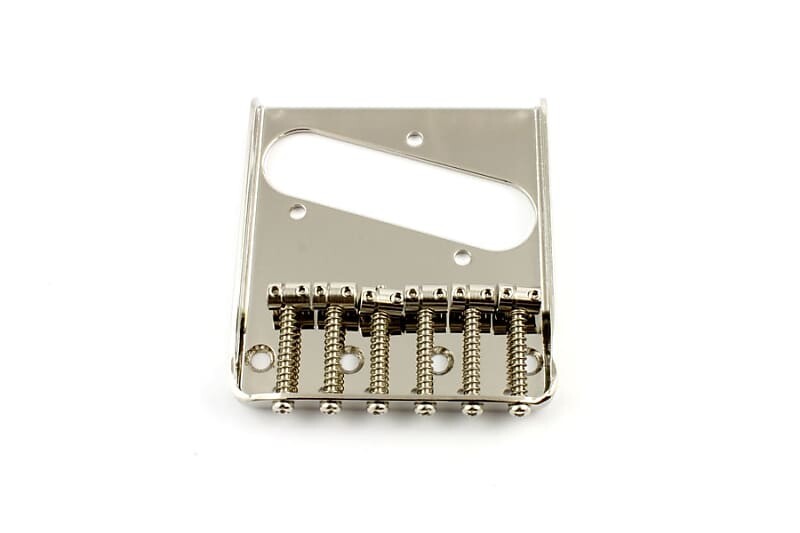 

Стальной бридж Vintage Style 6 Saddle для Fender Tele, NICKEL Allparts TB-0033-001