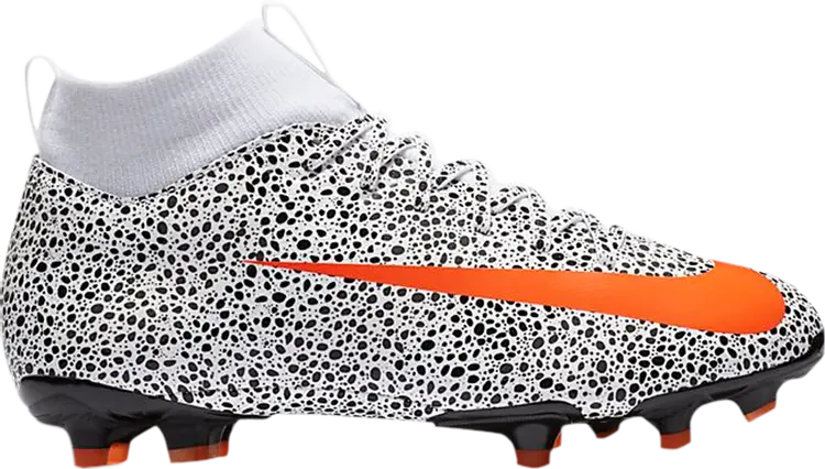 Бутсы Nike CR7 x Mercurial Superfly 7 Academy MG GS 'Safari', оранжевый — фото 2