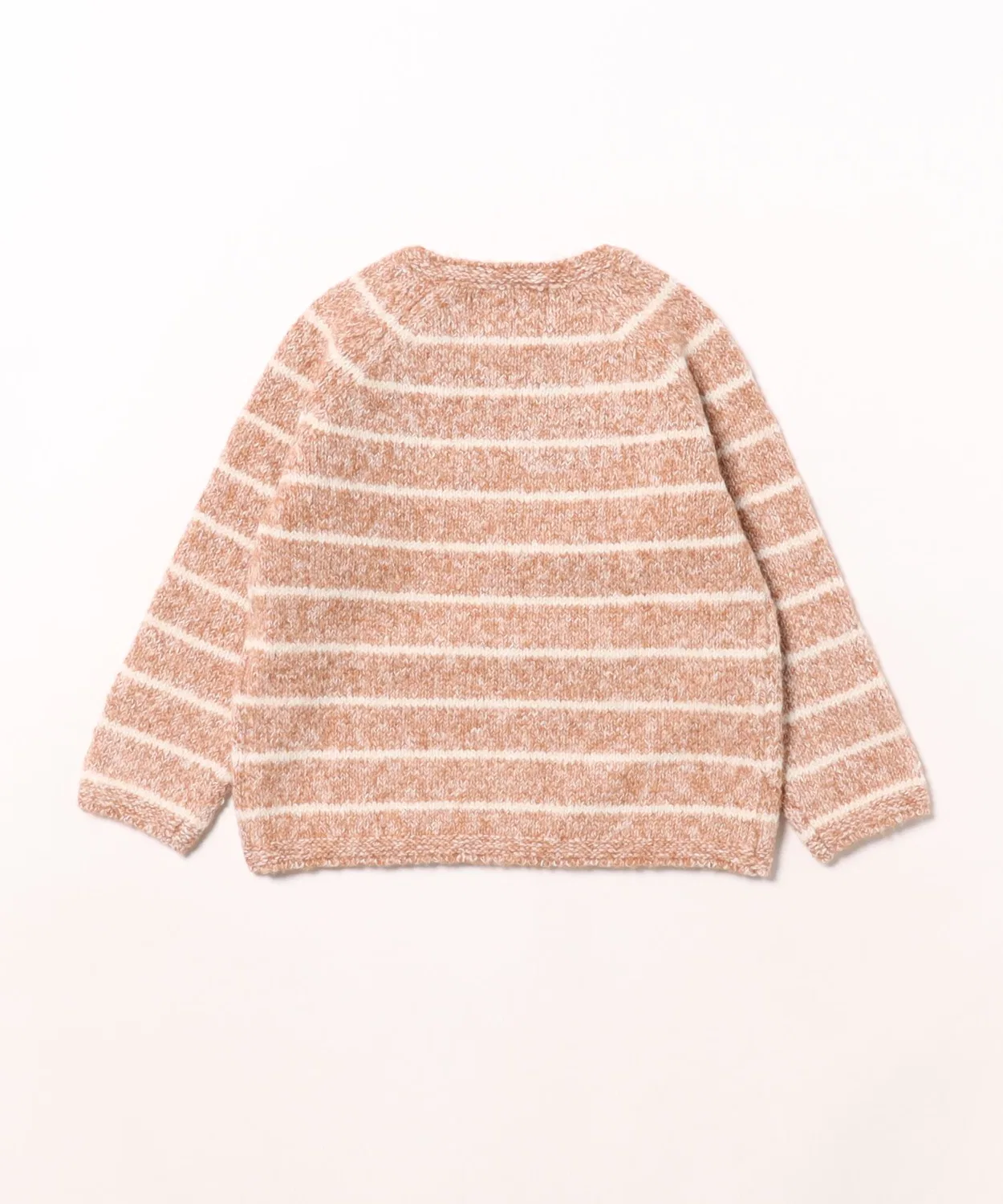 Детский свитер с принтом в полоску Ace Knit Sweater Quincy Mae, Brown — фото 2