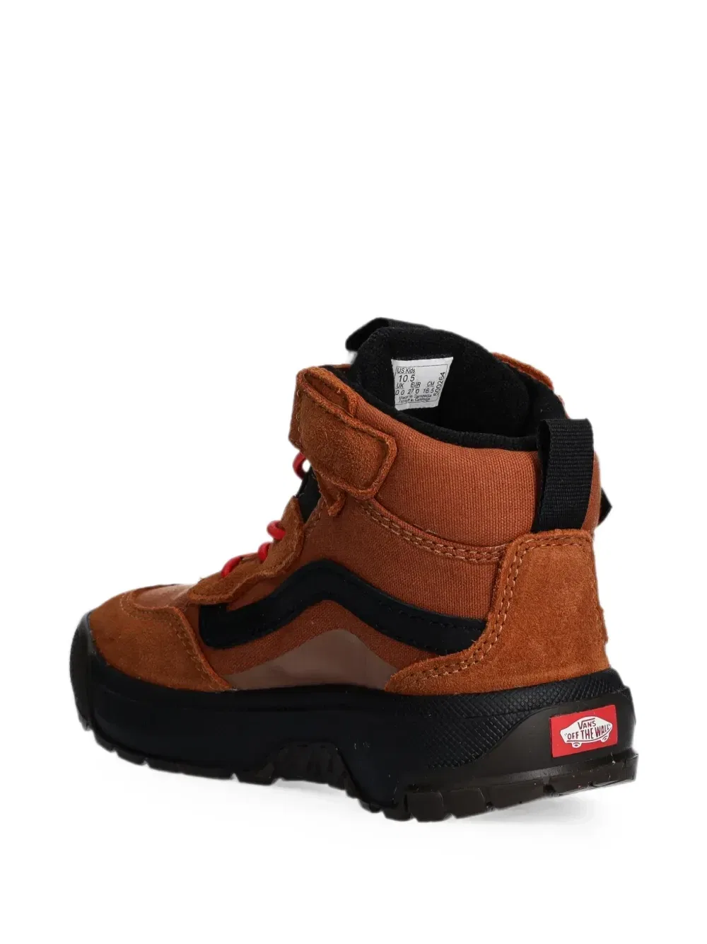 Ботинки MTE Mini Crest на шнуровке с липучками Vans Kids, оранжевый — фото 3