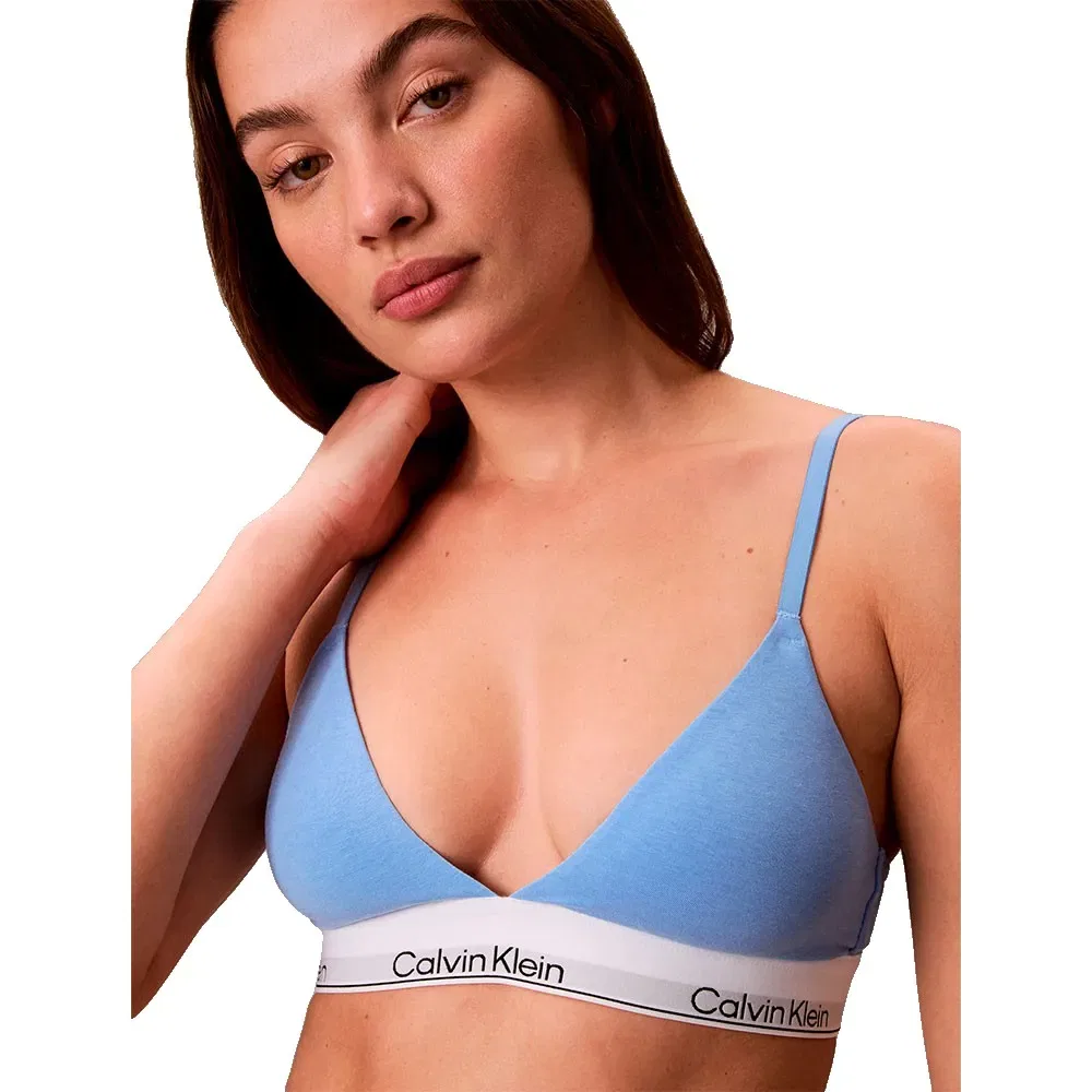Треугольный бюстгальтер Calvin Klein, синий