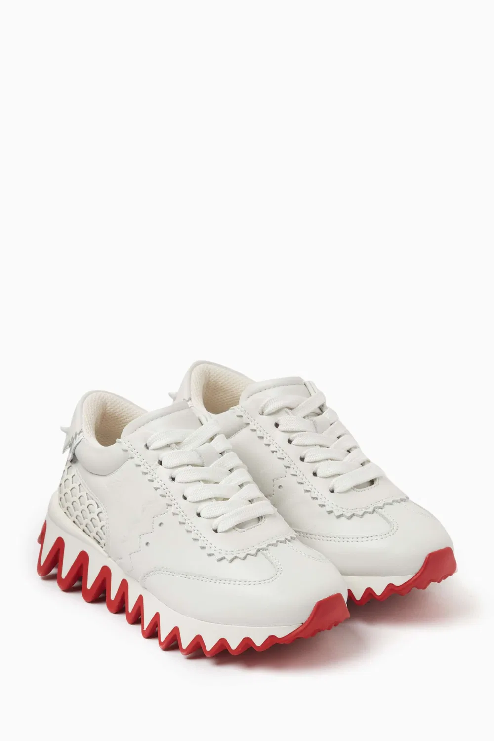 Кроссовки кожаные Mini Shark Christian Louboutin