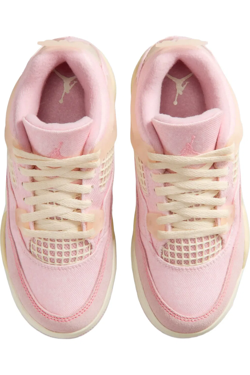 Детские кроссовки баскетбольные ретро Air Jordan 4 Retro Jordan, Pearl Pink/Iced Carmine — фото 4