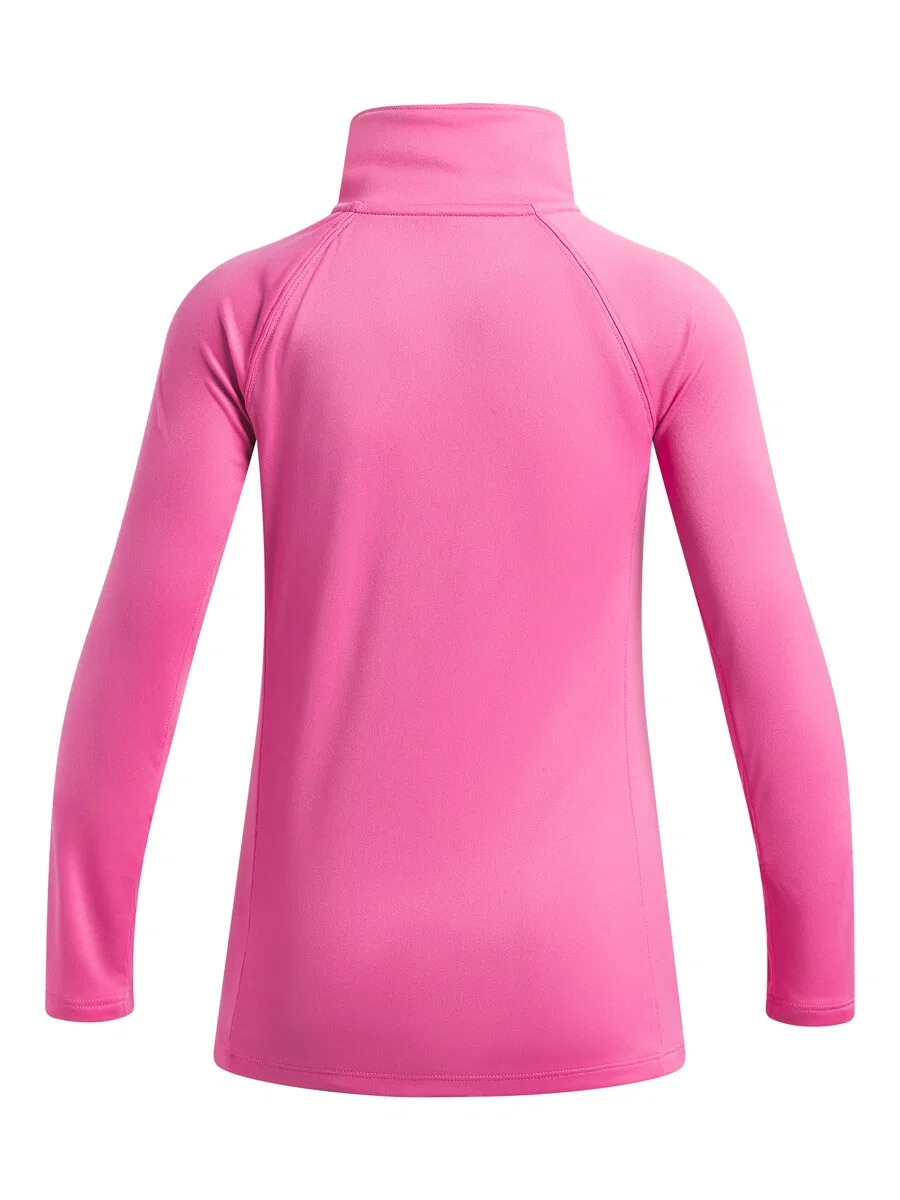Спортивная футболка UNDER ARMOUR Performance Shirt с фирменной символикой розового цвета — фото 3