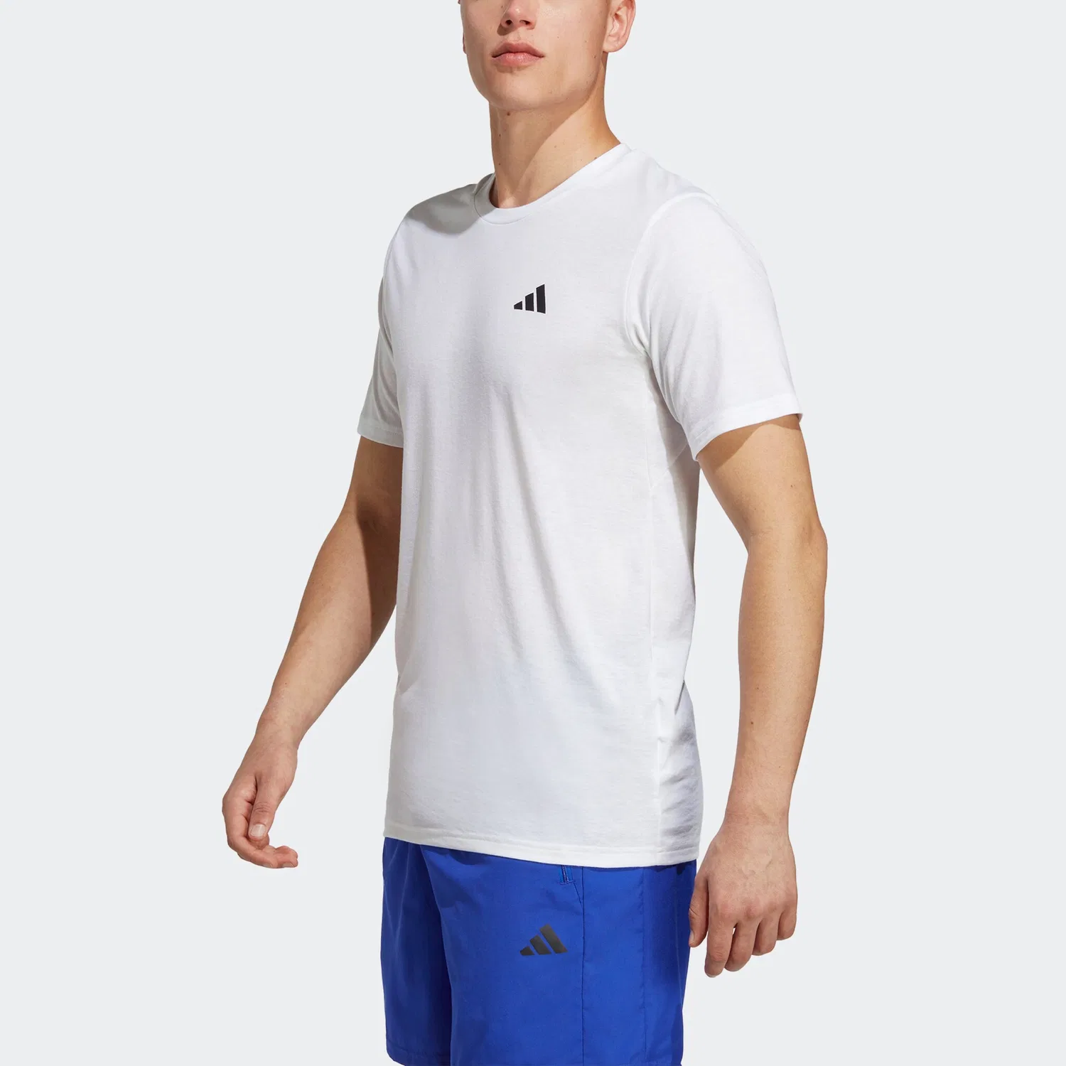 Мужская футболка свободного кроя Adidas Performance, White/Black — фото 2