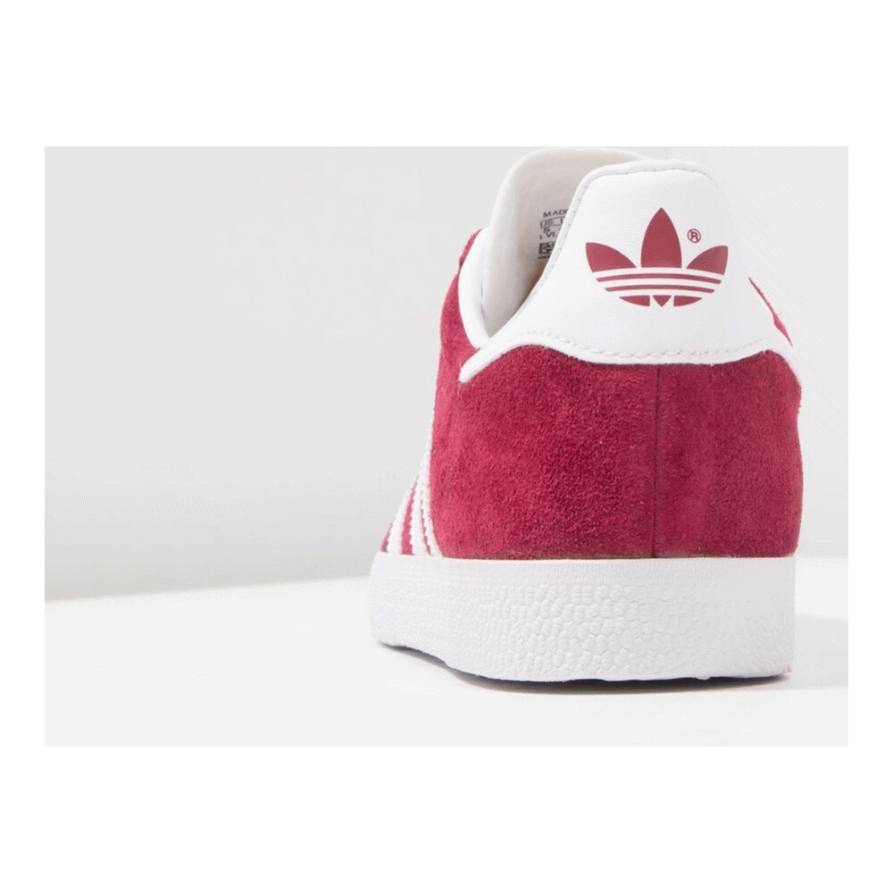 Кроссовки Adidas Originals Gazelle Unisex, малиновый/белый — фото 4