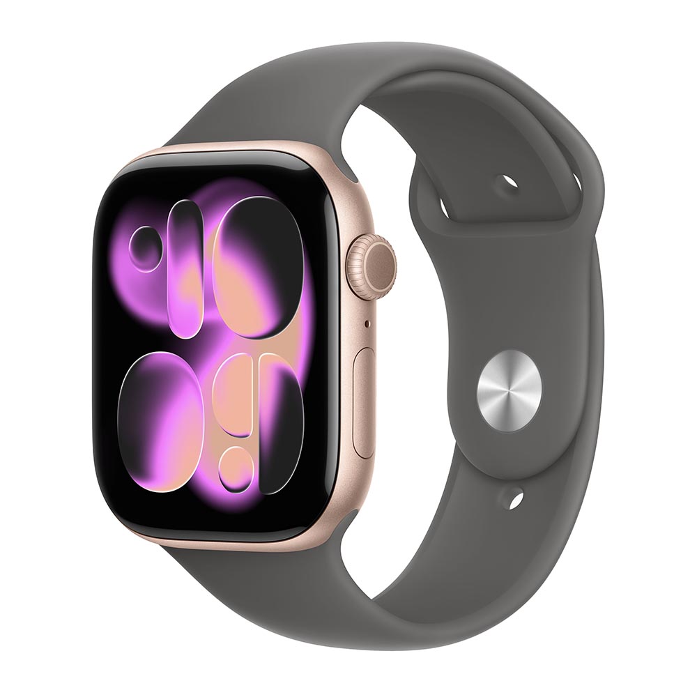 

Умные часы Apple Watch Series 11 (GPS), 42 мм, Rose Gold Aluminum Case/Stone Gray Sport Band - S/M, Розовый, Умные часы Apple Watch Series 11 (GPS), 42 мм, Rose Gold Aluminum Case/Stone Gray Sport Band - S/M