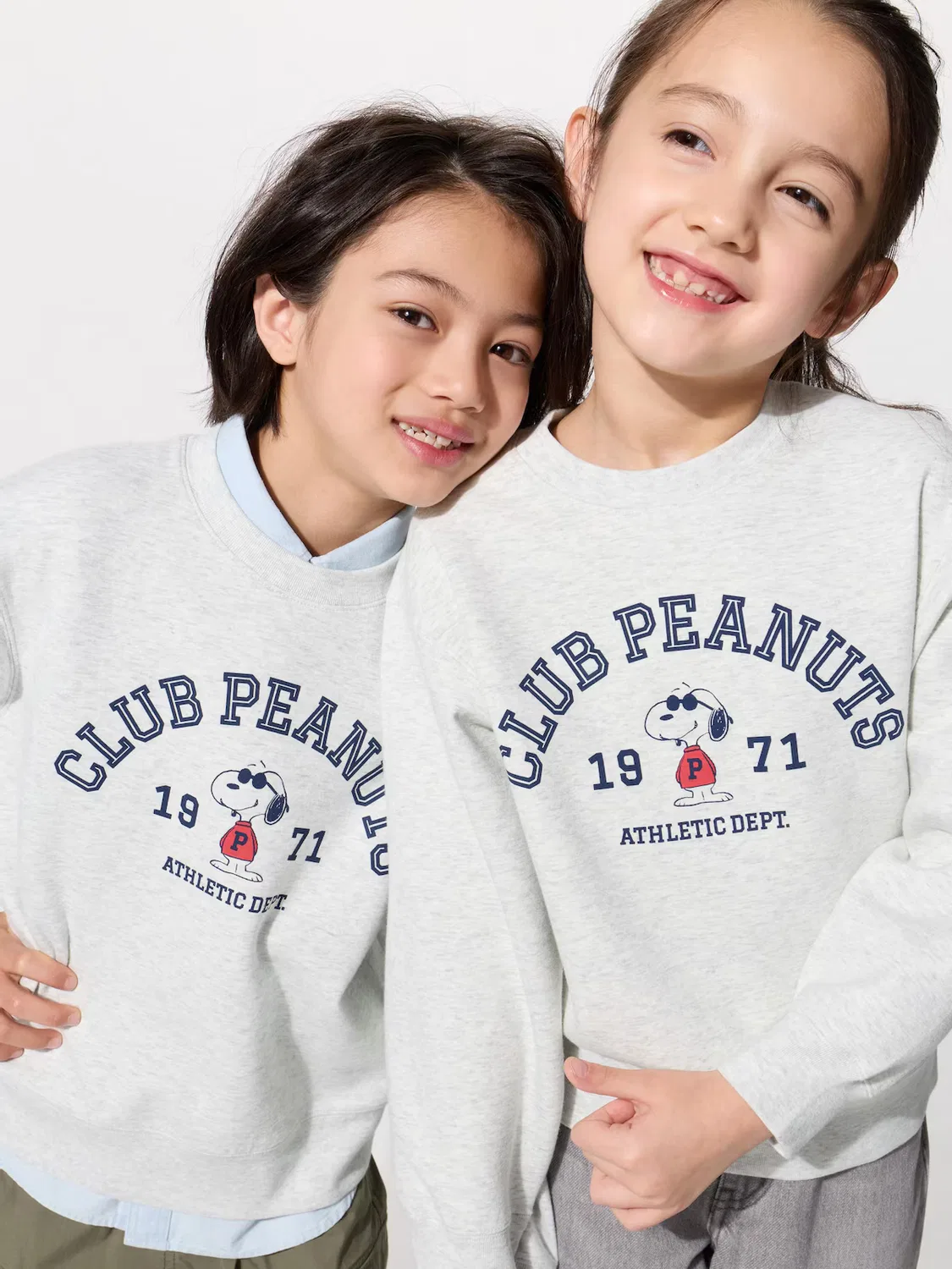 Толстовка Uniqlo peanuts dry, с принтом Peanuts, светло-серый