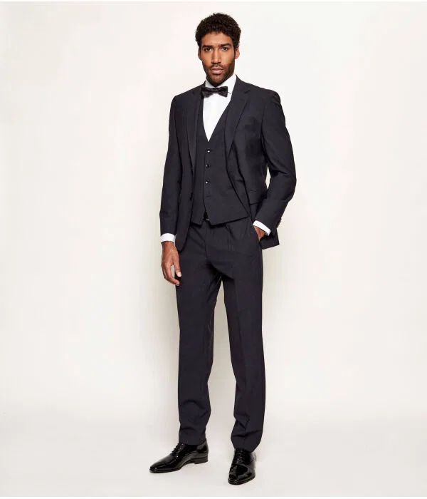 Мужской жилет из шерсти Slim Fit BOSS, Grafite — фото 2
