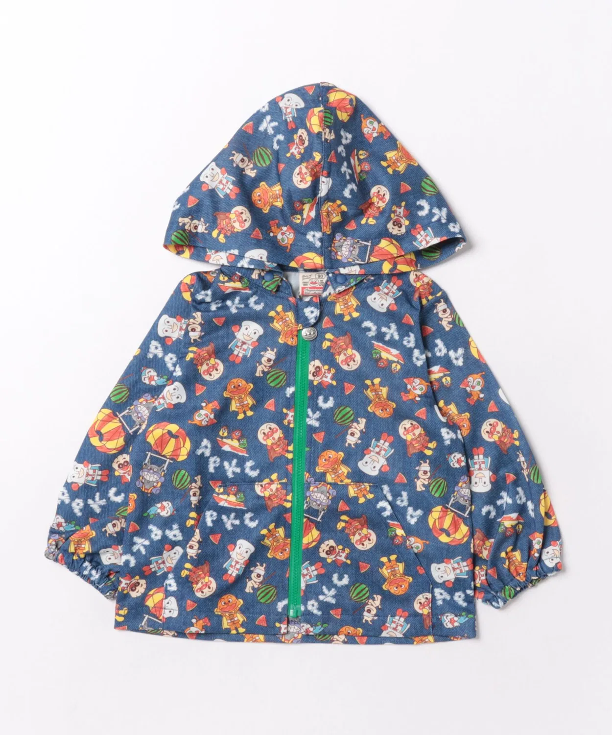 Детская худи с принтом с отстегивающимся капюшоном ANPANMAN KIDS COLLECTION, Navy