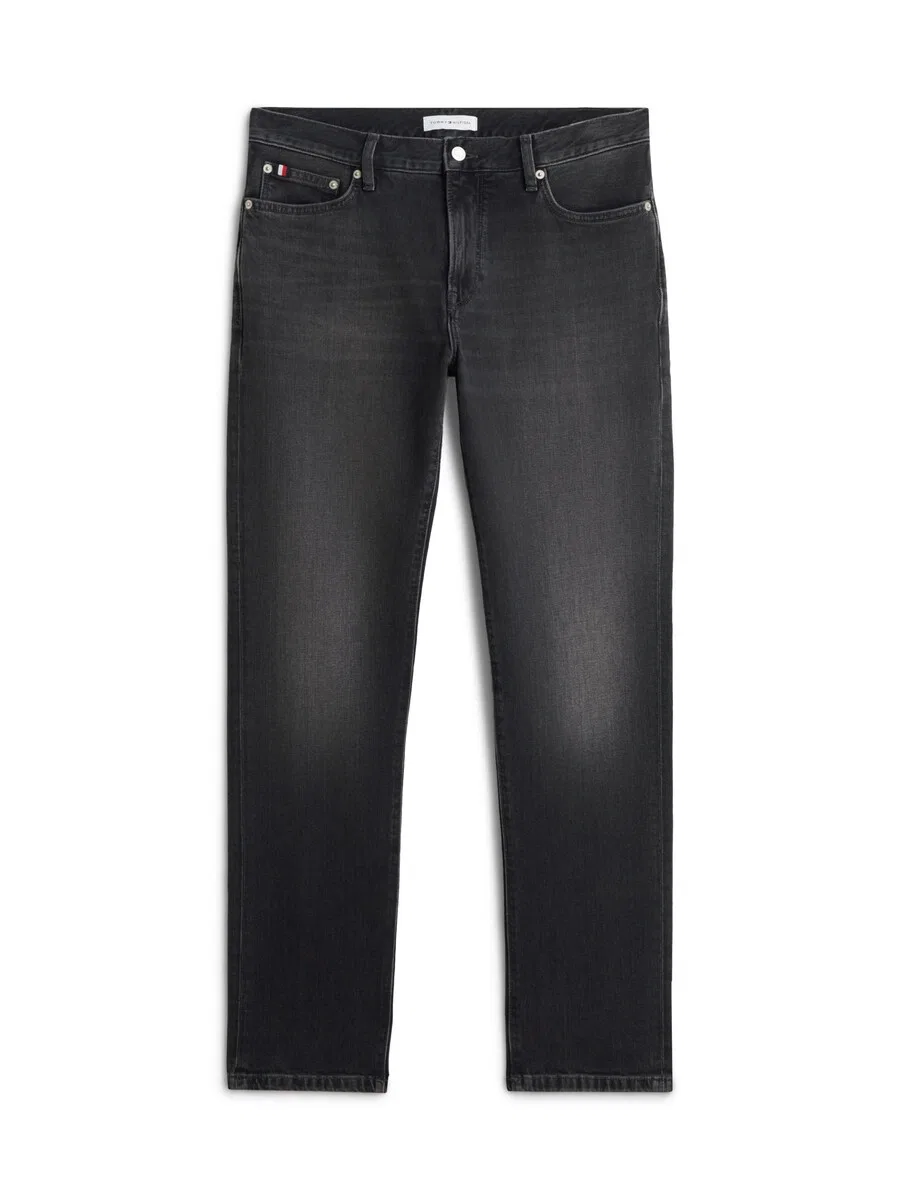 Джинсы TOMMY HILFIGER Slim fit 'Denton' темно-серого цвета