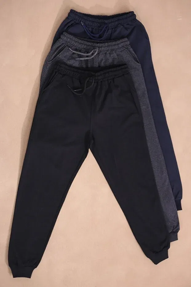 Детские спортивные штаны для мальчиков с карманами Ciggo Kids, Black Smoked Navy Blue Çiggo Kids
