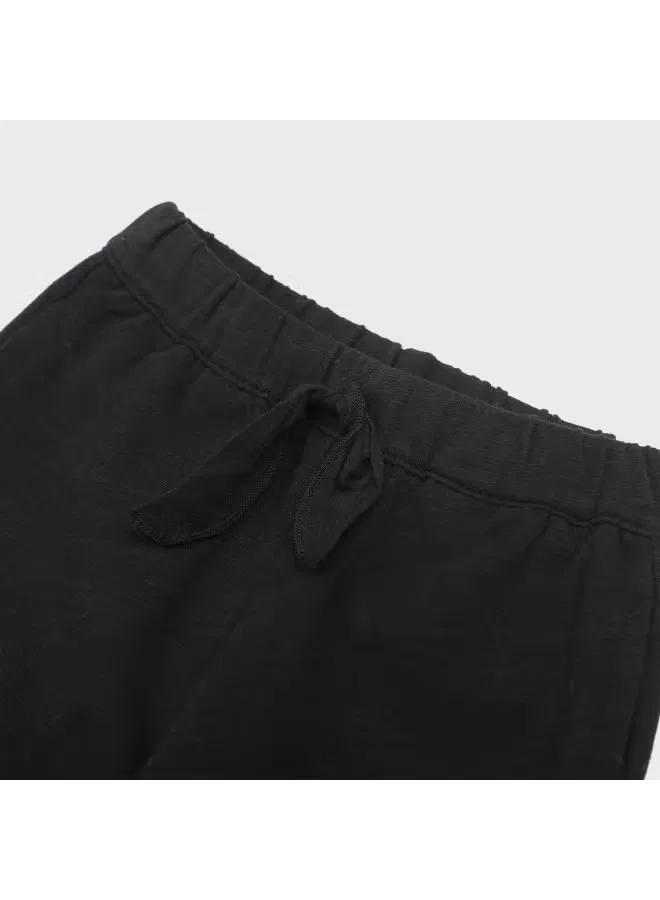 Брюки прямые с манжетами Zara, черный — фото 4