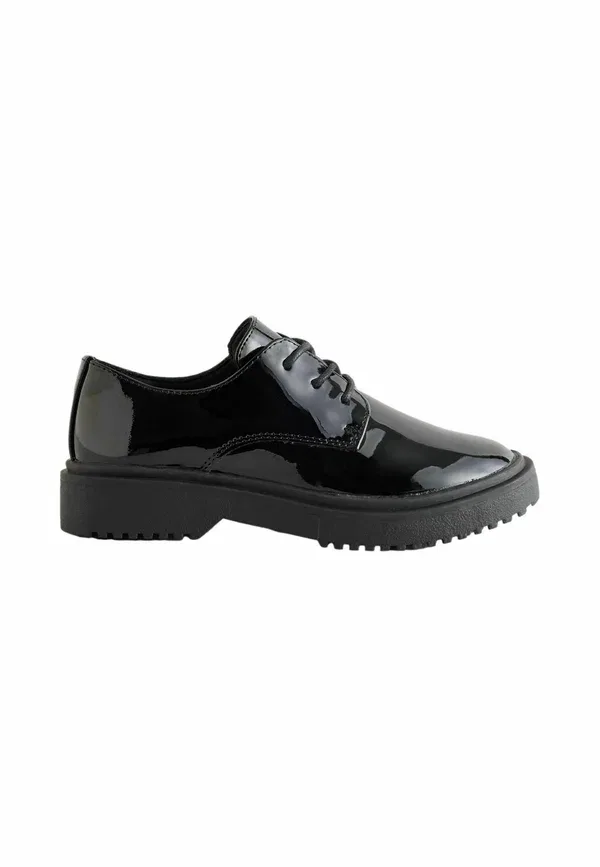 Туфли на шнуровке School lace up chunky shoes Next Patent, черный