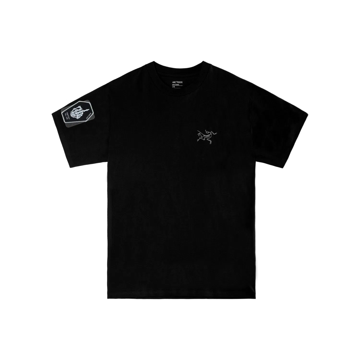 Футболка хлопковая прямая, модель KRAGG, Arcteryx, Black