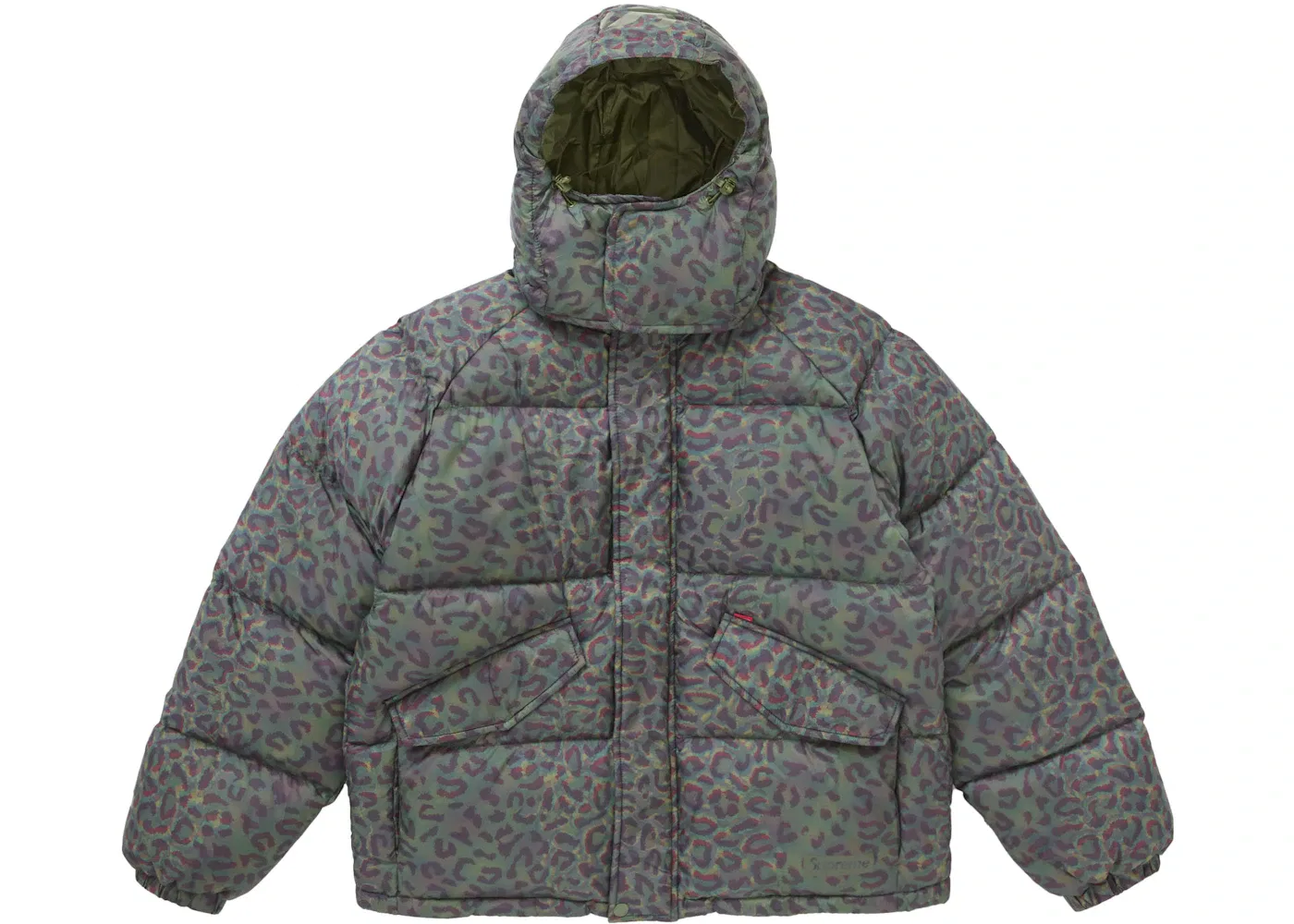 Мужская легкая пуховая куртка с принтом Leopard Supreme, Leopard