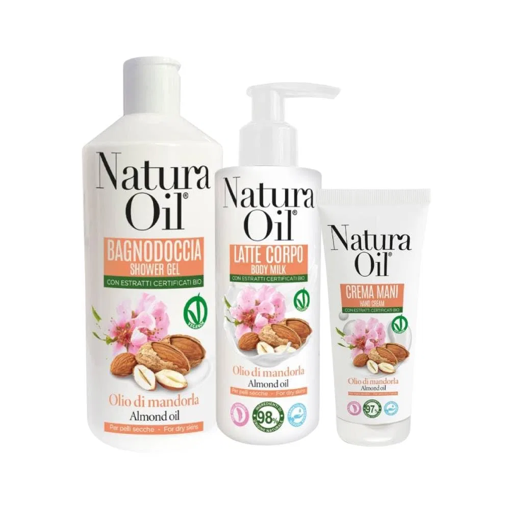 Набор косметики Natura Oil Kit, SUAREZ Cycling, душ 400 мл, молочко 200 мл, крем 75 мл — фото 2