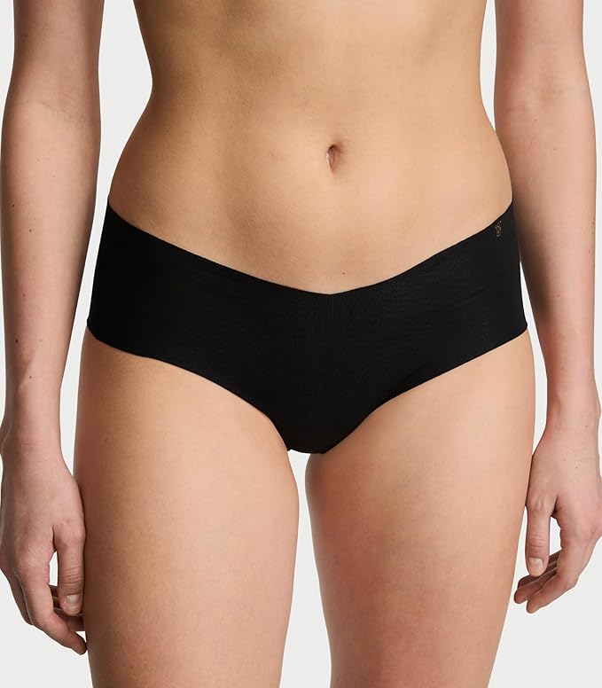 Комплект трусов Victoria's Secret Women's No Show Cheeky Minimal Coverage, 7 штук, черный/серый/бордовый — фото 2
