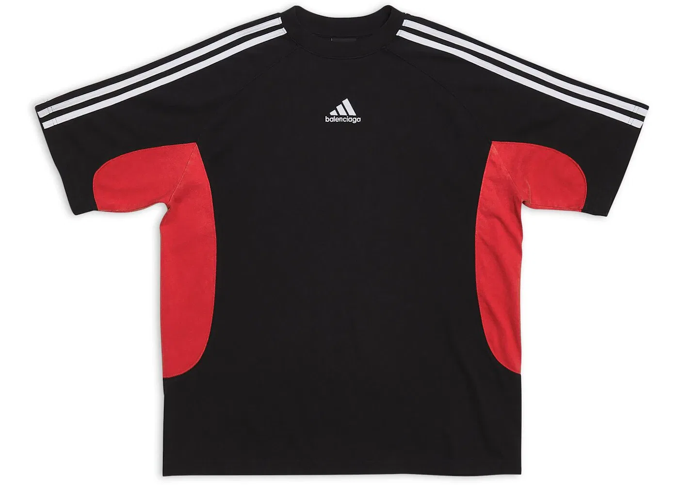 Мужская футболка с принтом Balenciaga x Adidas Fit, Black