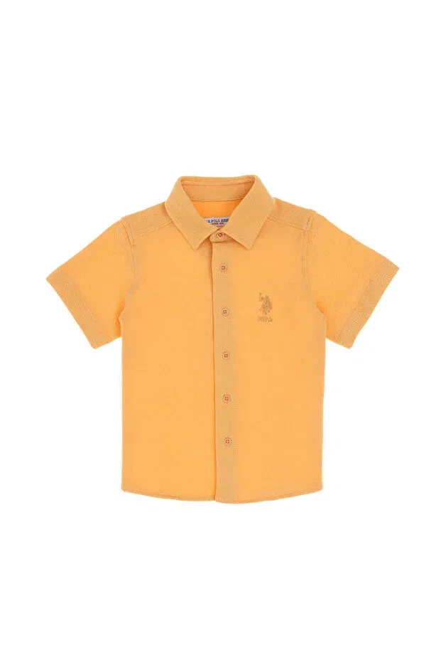 Детская рубашка для мальчиков с коротким рукавом U.S. Polo Assn., Melon