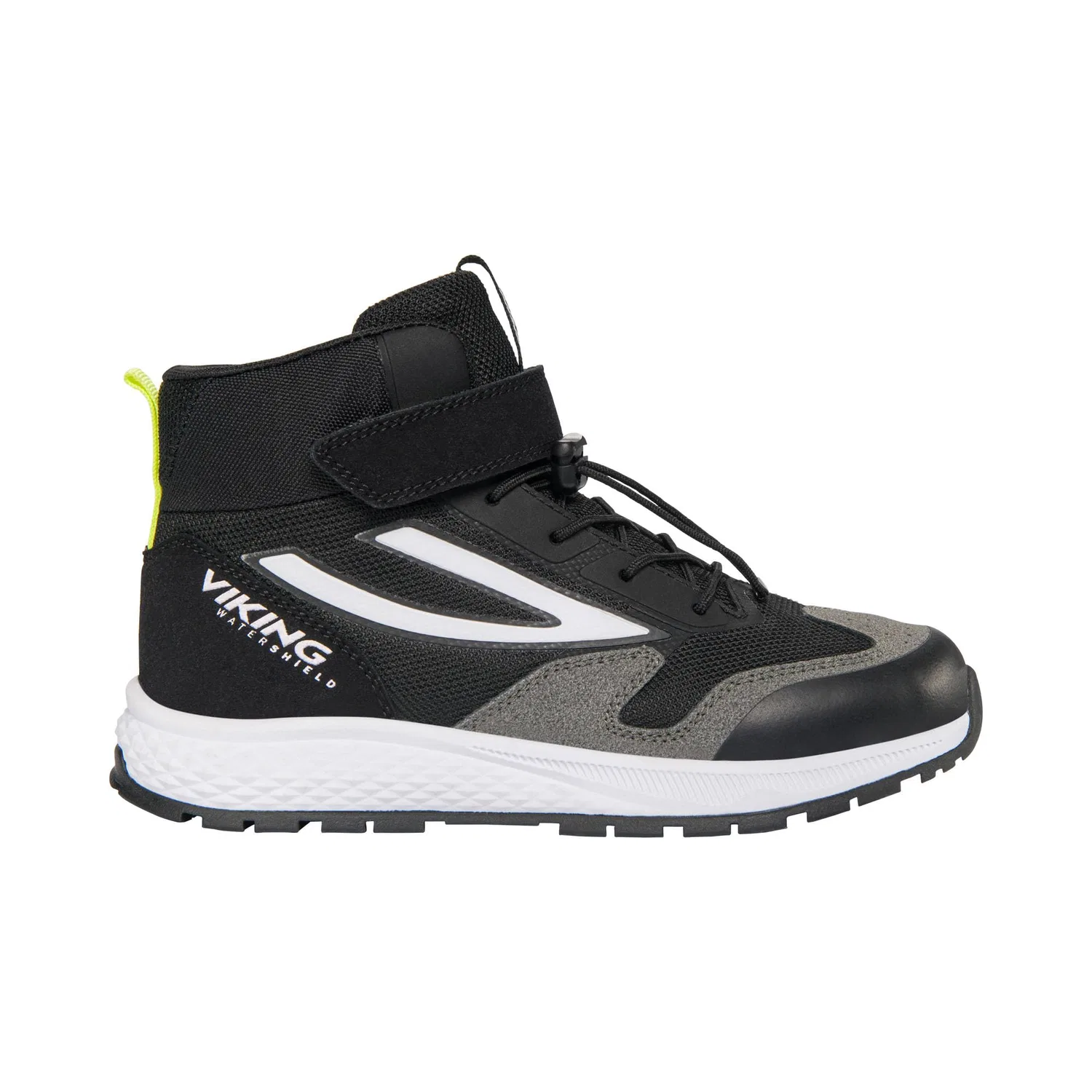 Детские кроссовки для мальчиков с мембраной Viking Century Mid Wp 1v Sl, Lime Black