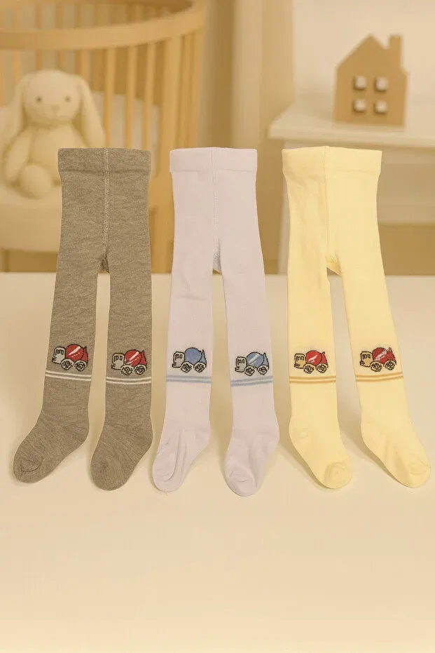 Детские колготки хлопковые комплект 3 шт Pico Baby, Multicolor — фото 2