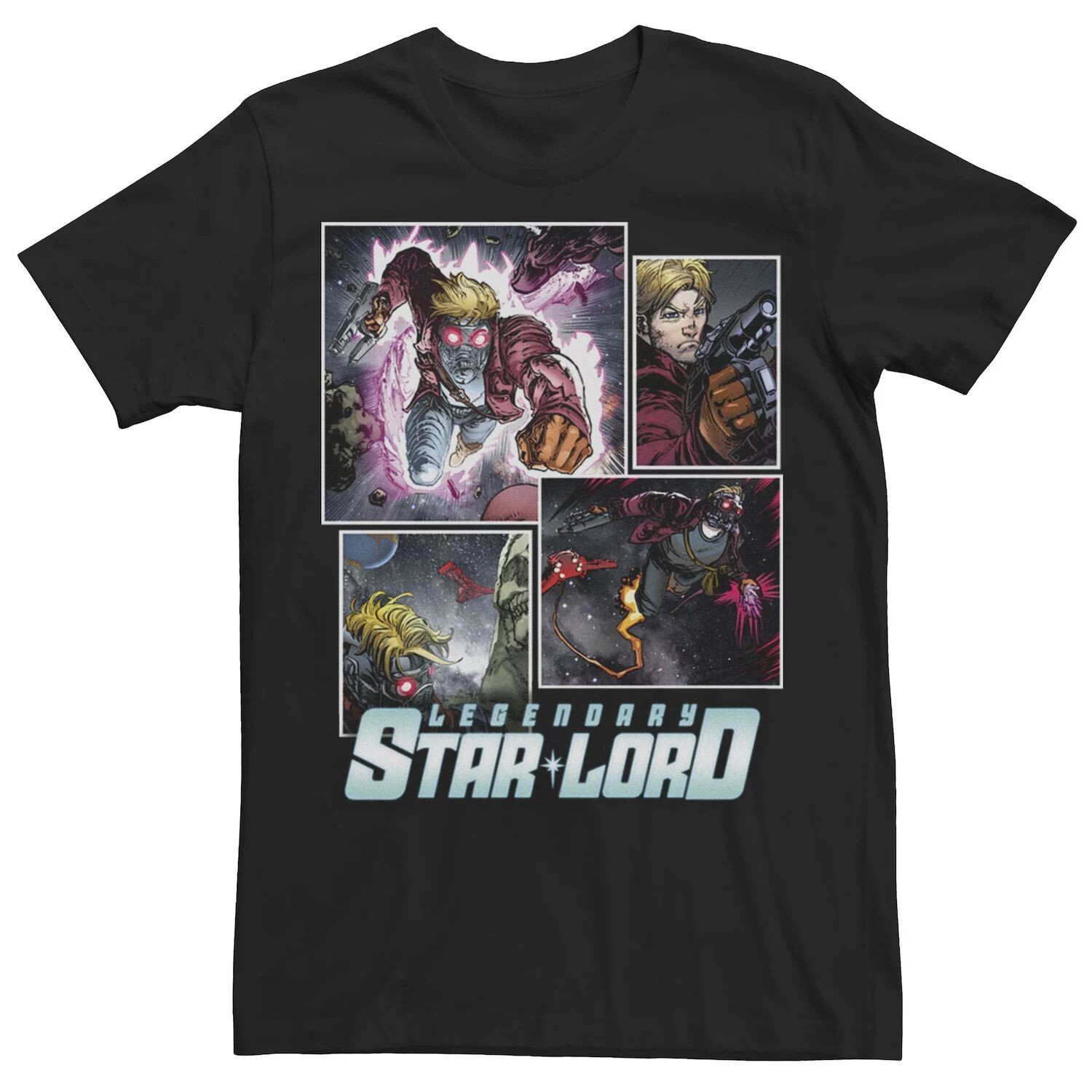 

Мужская футболка с коллажем Star Lord Guardians of Galaxy Marvel