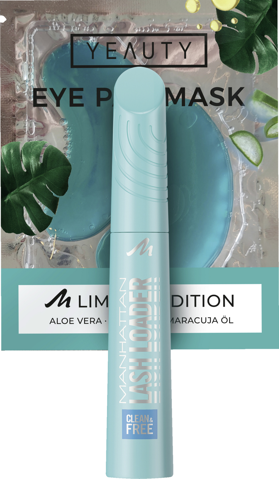 

Тушь для ресниц Manhattan Clean & Free Lash Loader Mascara 99T Brown + Augenpads