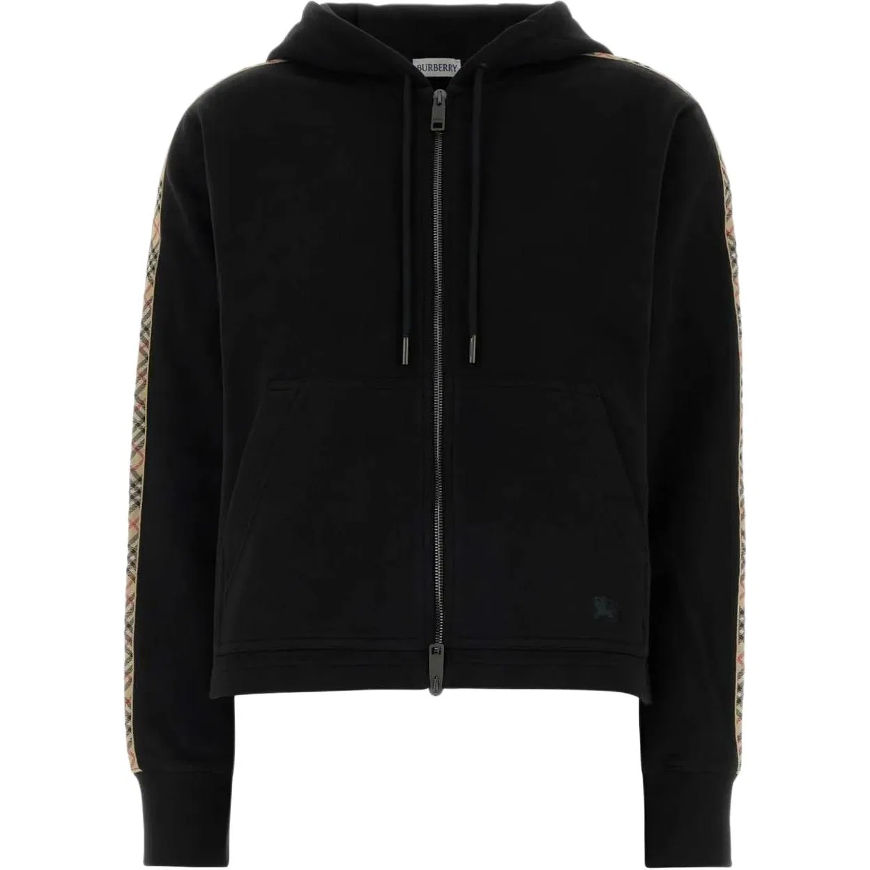 Женский худи с капюшоном и принтом Black Burberry, Черный