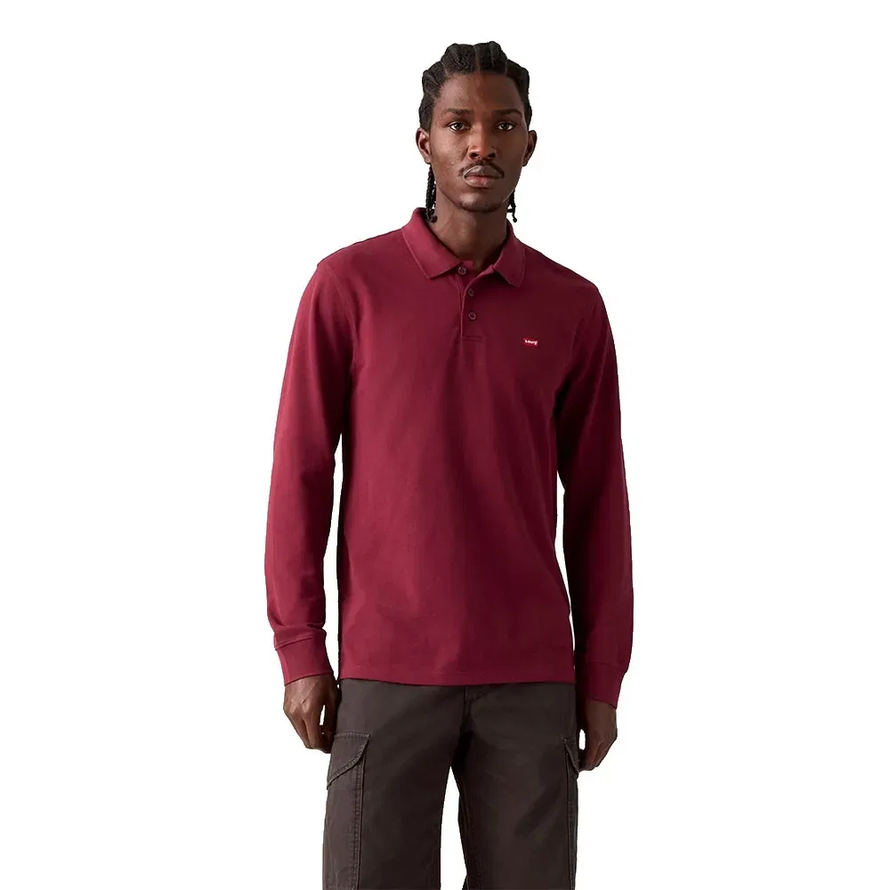 Мужское длинное поло с классическим воротником Levi's, Red