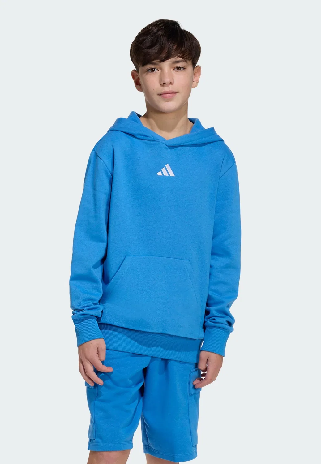 Спортивная толстовка Adidas Sportswear Essentials синего цвета — фото 2