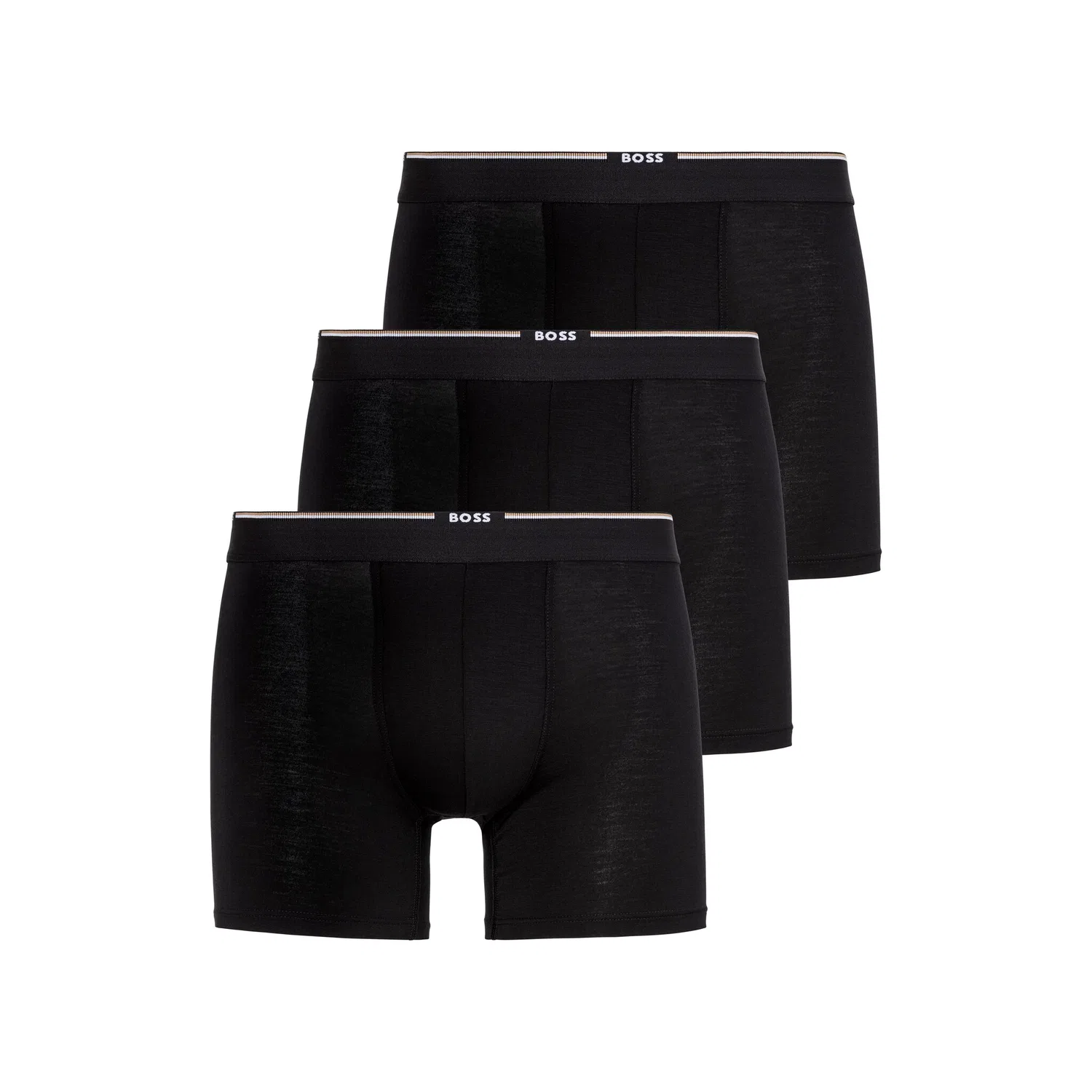 Мужские боксеры-брифы из вискозы BOSS, Black