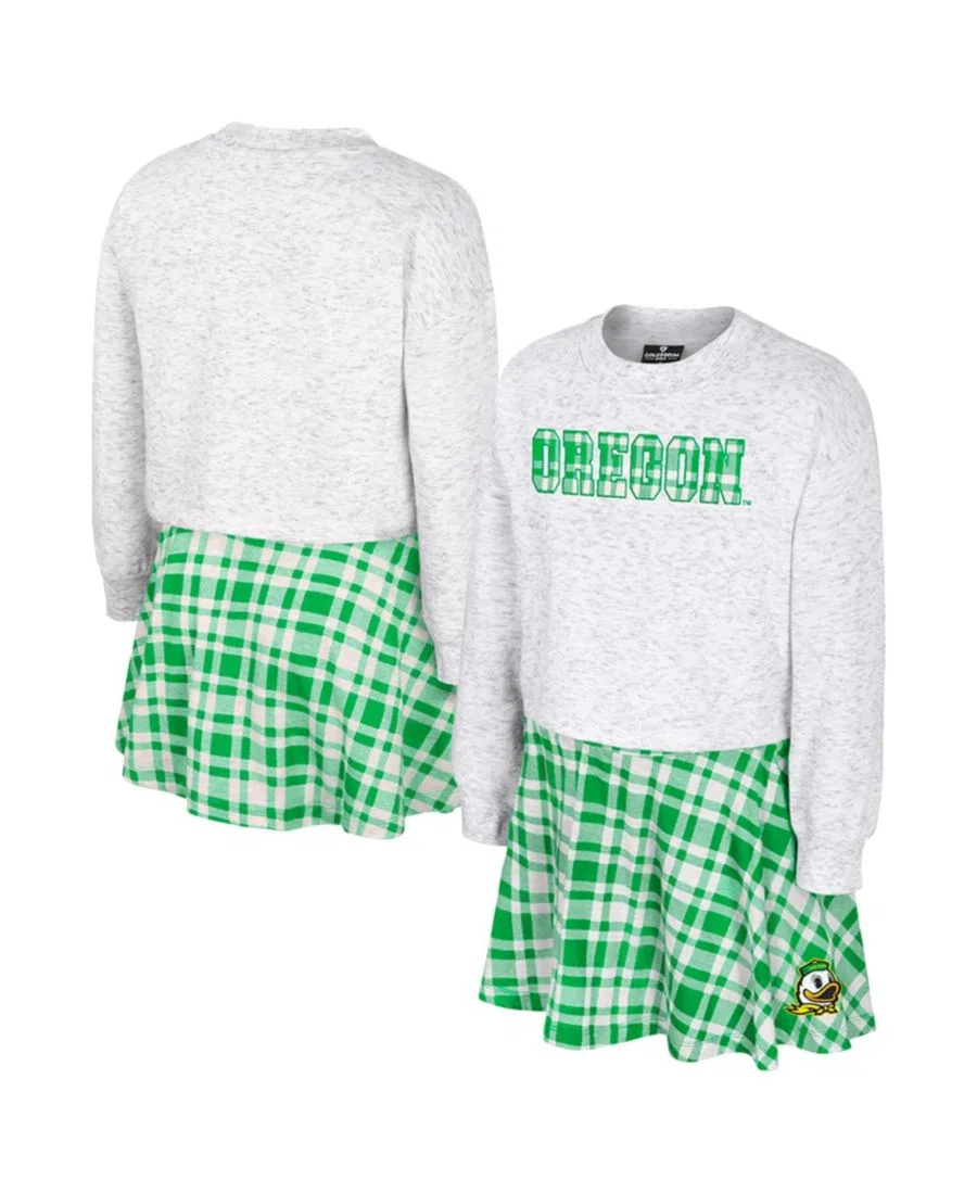 Комплект из топа и юбки в клетку Marceline Plaid Skirt and Top Set Colosseum, White