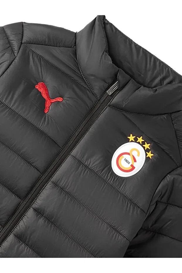 Детское пальто для девочек с длинным рукавом Galatasaray puma kids coat Gsstore, Черный — фото 2