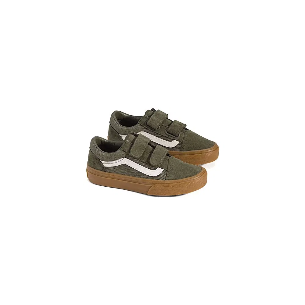 Детские кроссовки Vans Old Skool V, Green — фото 2