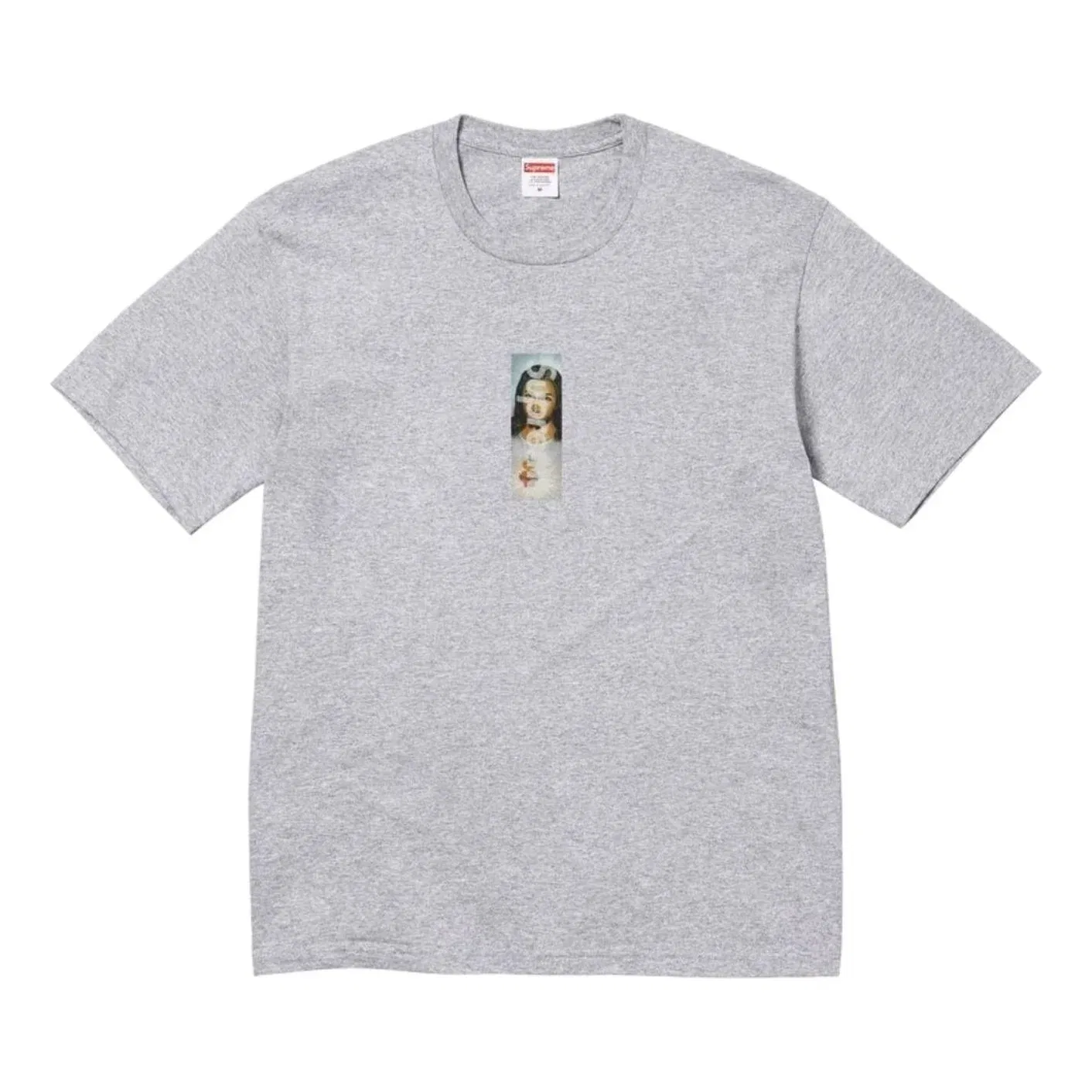 Мужская футболка FW26 Prayer Card Box Logo T-Shirt 'Heather Grey' Supreme, Heather Grey