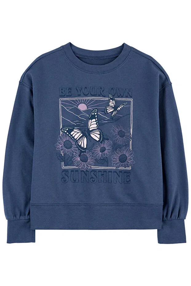 Детская футболка для девочек хлопковая Carter's, Blue