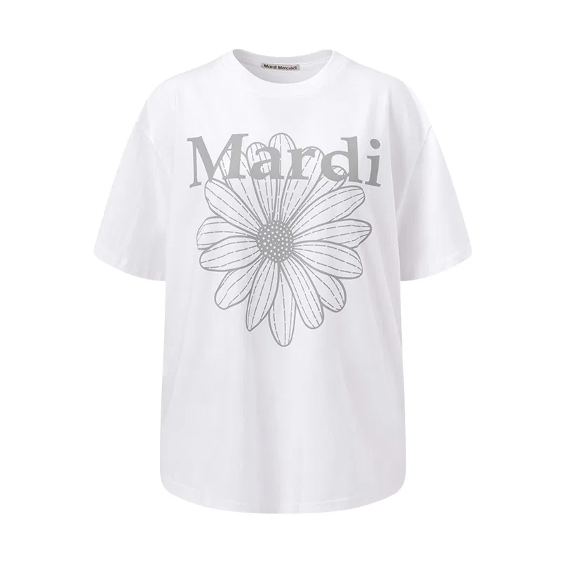 Детская футболка с принтом SS25 T Shirt Unisex MARDI MERCREDI, Diamond Black — фото 3