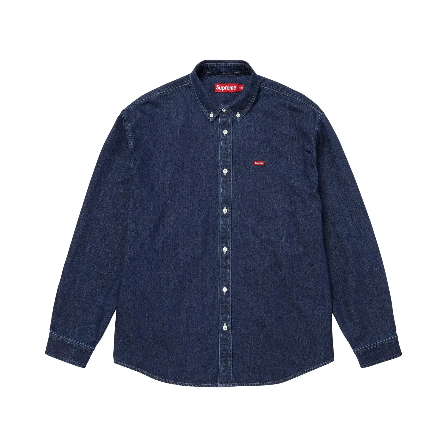 Джинсовая рубашка Supreme Small Box Denim Shirt, синий