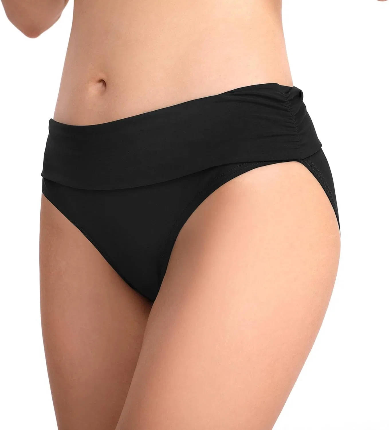 Женские шорты для плавания с боковыми сборками Generic, Black