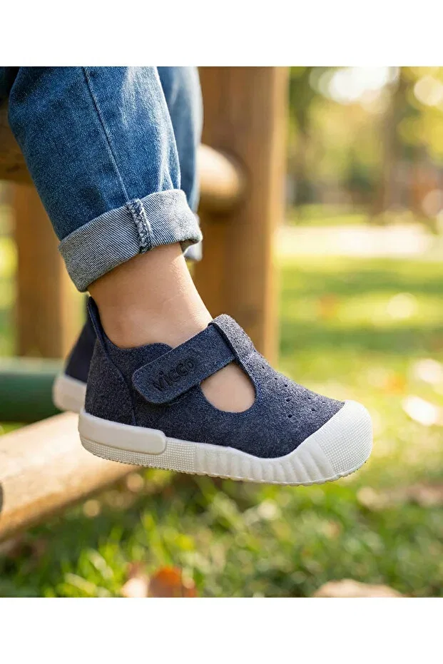 Детские повседневные туфли с липучкой Vicco, Navy Blue/950.E25Y.261-01